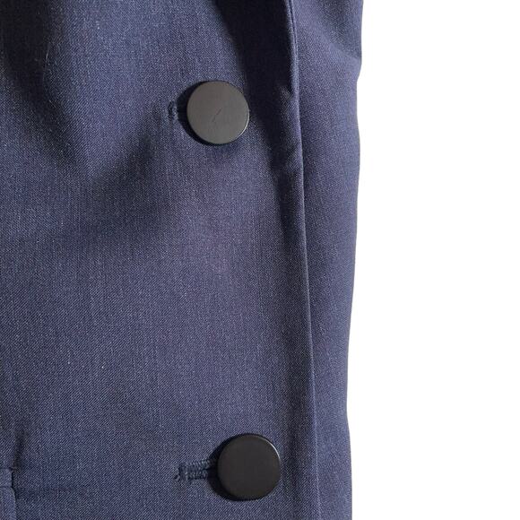 ATM Anthony Thomas Melillo Womens 100% Wool Sport Blazer Jacket Blue Gray Size 4 - Picture 9 of 16